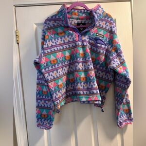 Women's Helvetia™ Cropped Half Snap Fleece Pullover. Size L.